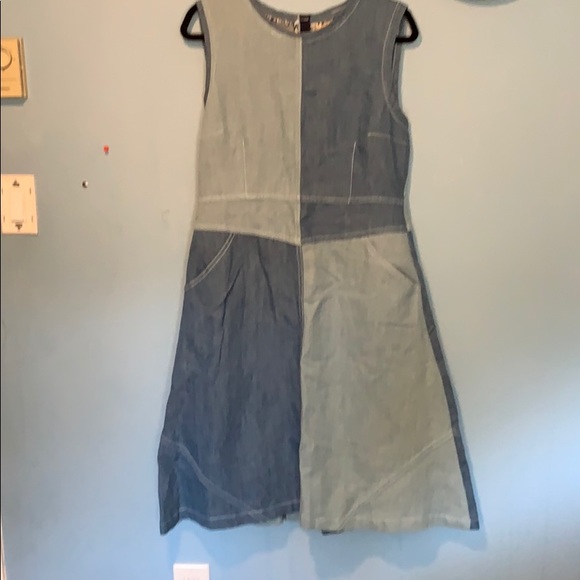 Anthropologie patchwork dress holding horses sz 14 - Picture 2 of 4